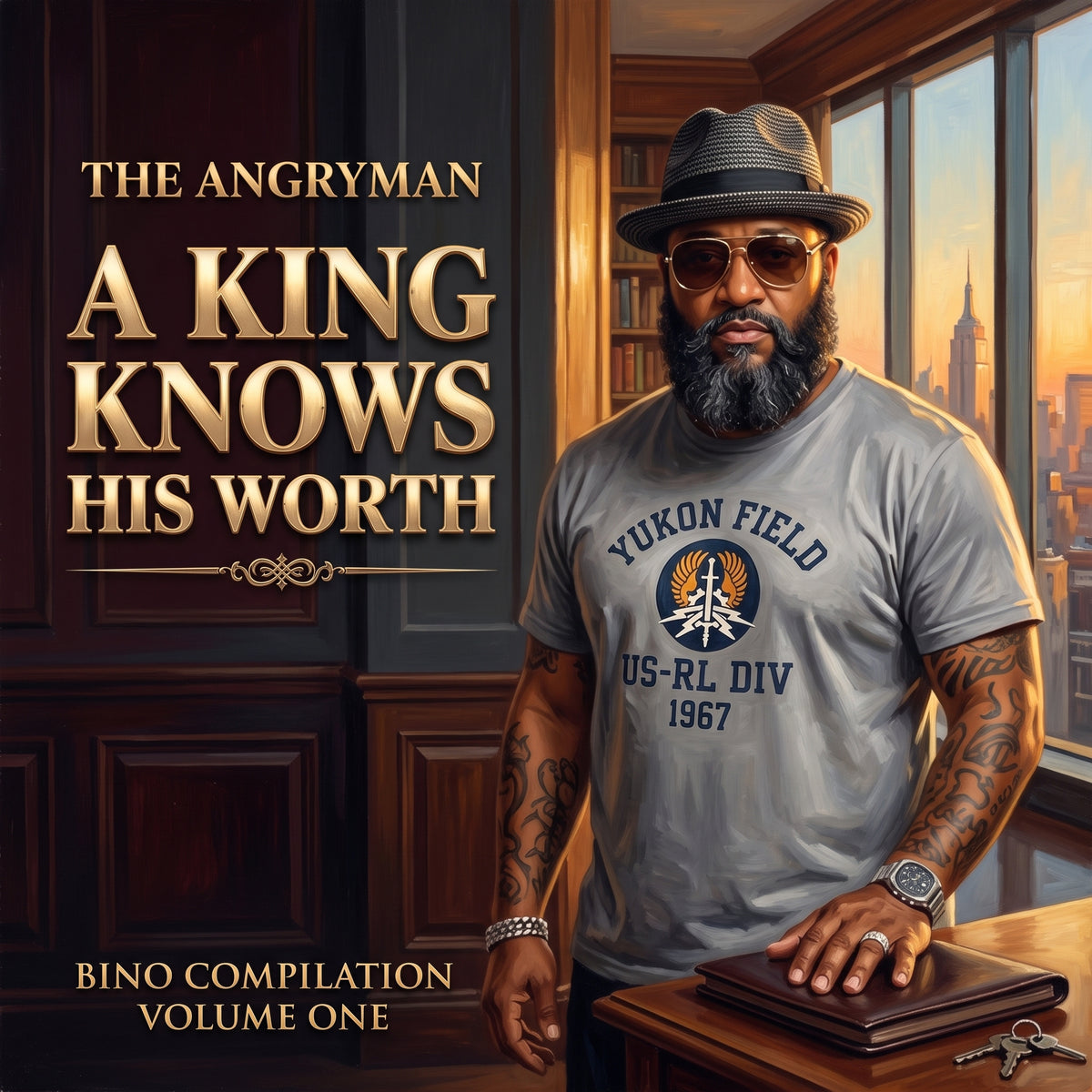 A King Knows His Worth — The Angryman, official cover artwork